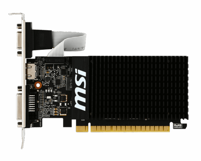 MSI GeForce GT 710 1GB DDR3 with passive 0dB efficient cooling - Image 2