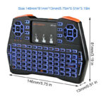 2.4G Mini Wireless Air Touchpad Keyboard I8S/X Remote Control Android TV Box PC RGB 3-color backlight - Image 6