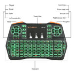 2.4G Mini Wireless Air Touchpad Keyboard I8S/X Remote Control Android TV Box PC RGB 3-color backlight - Image 5