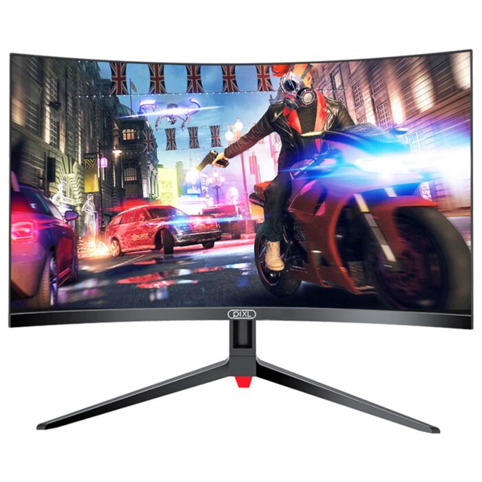 piXL 27" 144Hz/ 165Hz Curved HDR G-Sync Compatible 5ms Frameless Gaming Monitor with FreeSync, DisplayPort & HDMI - Image 2
