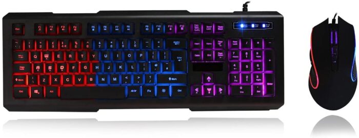 61+LMMwYZmL._AC_SL1200_ CiT Avenger Backlit Keyboard & Optical Mouse Bundle USB - Image 1