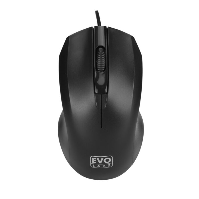 Evo Labs MO-128 USB Matte Black Mouse - Image 2