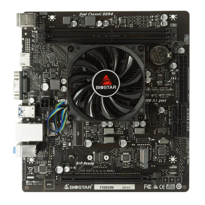 Biostar FX9830M AMD Integrated FX-9830P Micro ATX DDR4 VGA/HDMI M.2 USB 3.2 Gen1 Motherboard - Image 2