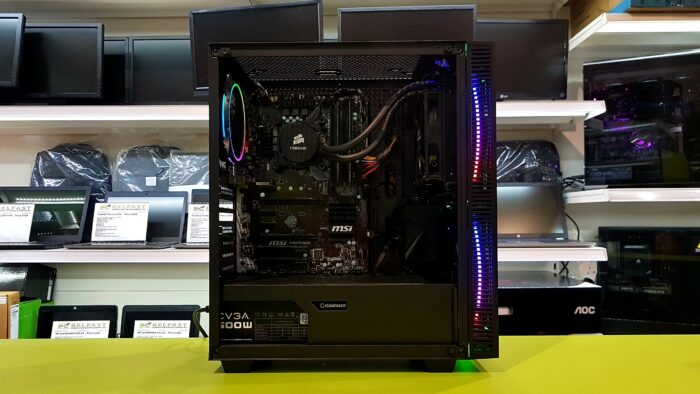 Custom Gaming PC Gamemax Black Hole / Intel i5 7th Gen 4.20GHz / 16GB RAM / 480GB SSD & 1TB HDD / Multiple Choice Graphics - Image 2