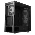 GameMax F15M Full Tower 1 x USB 3.0 / 2 x USB 2.0 Tempered Glass Side Window Panels With Mesh Front Panel Black Case with Addressable RGB LED Fans - Image 5