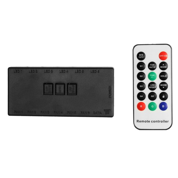 149991 GameMax F15M Full Tower 1 x USB 3.0 / 2 x USB 2.0 Tempered Glass Side Window Panels With Mesh Front Panel Black Case with Addressable RGB LED Fans - Image 6