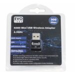 Evo Labs N300 Wireless N Mini USB Wi-Fi Network Adapter