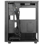 Antec NX410 Mid Tower 1 x USB 3.0 / 2 x USB 2.0 Tempered Glass Side Window Panel Black Case with Addressable RGB LED Fans - Image 6