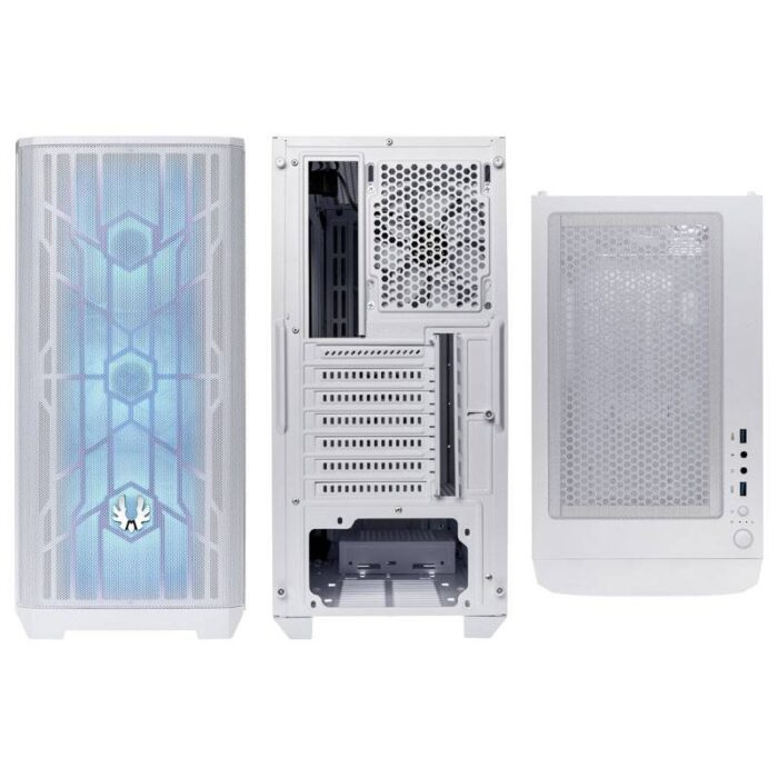 BITFENIX NOVA MESH TG SE A-RGB MIDI-TOWER, TEMPERED GLASS - WHITE - Image 2