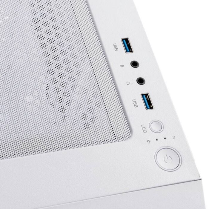 BITFENIX NOVA MESH TG SE A-RGB MIDI-TOWER, TEMPERED GLASS - WHITE - Image 4