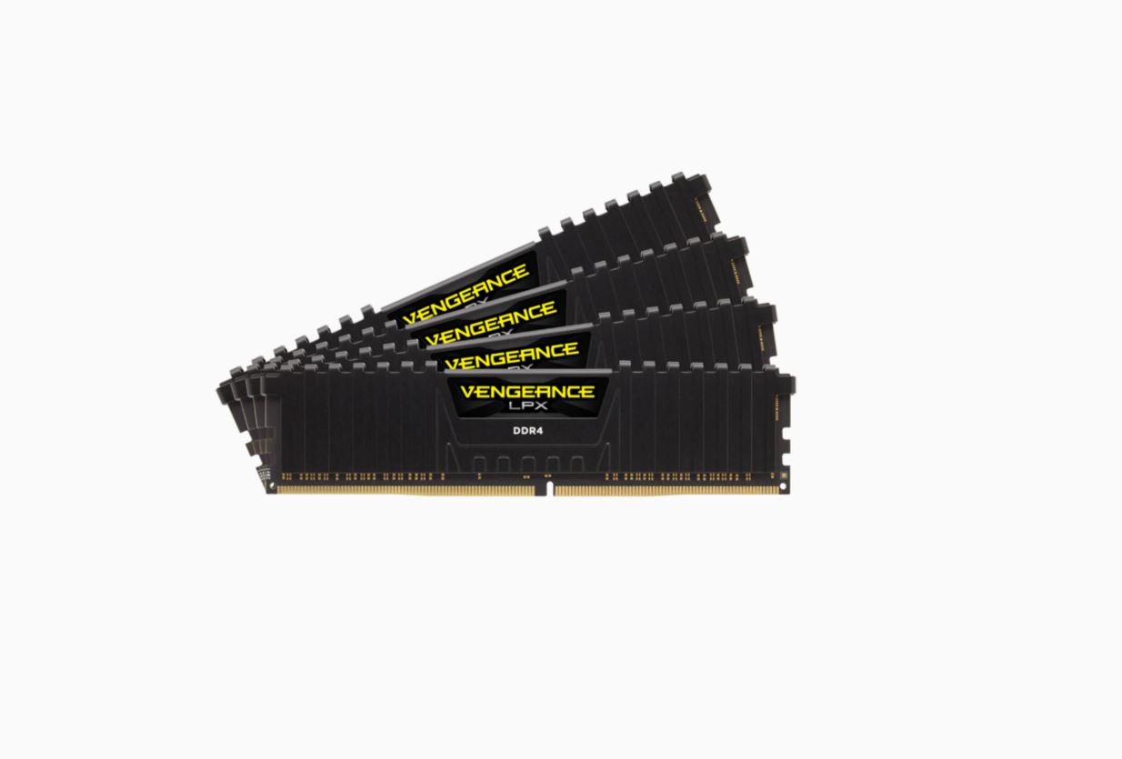 ram 64 Corsair Vengeance LPX 64GB Kit (4 x 16GB), DDR4, 3200MHz (PC4-25600), CL16, XMP 2.0 - Image 1