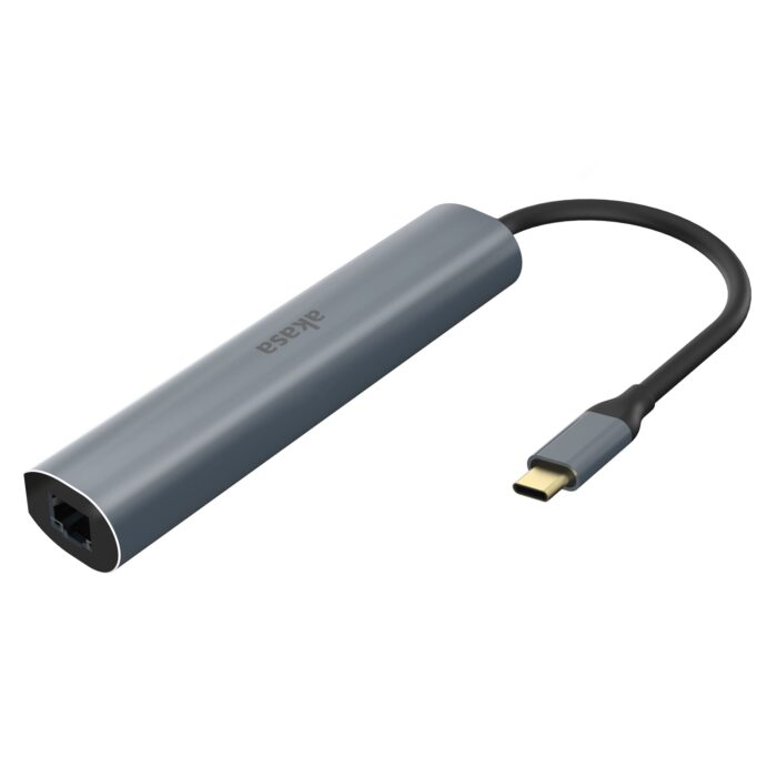 Akasa AK-CBCA22-18BK USB Type-C 5-In-1 Hub with HDMI & Ethernet - Image 2