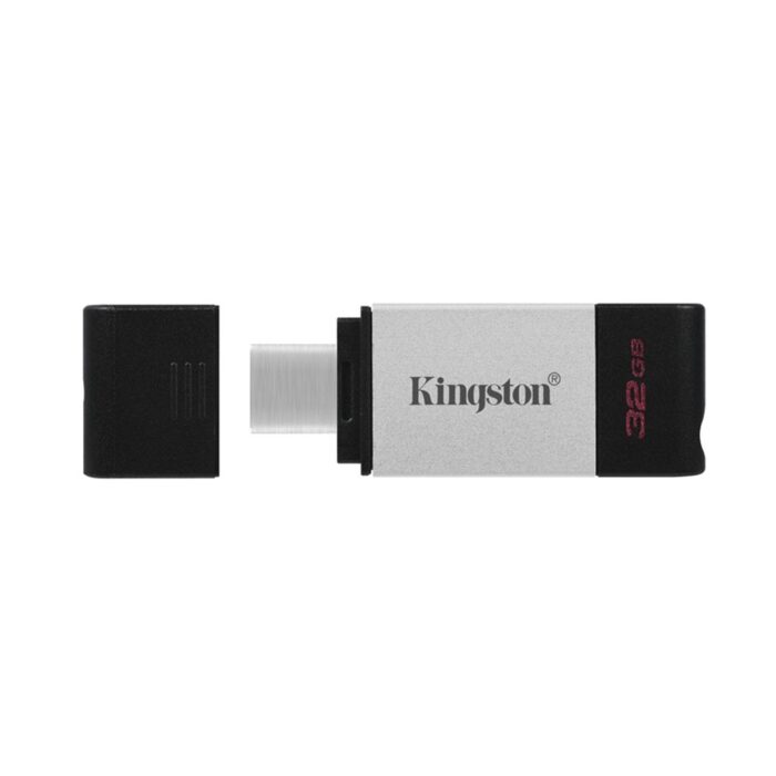 Kingston DataTraveler 80 32GB USB 3.2 USB-C Metal Grey / Black USB Flash Drive - Image 2