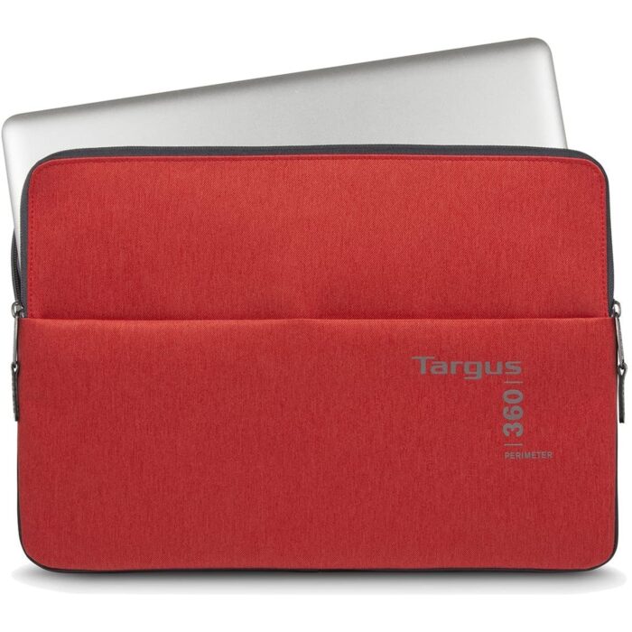 Targus 360 Perimeter Travel & Commuter Laptop Sleeve Protector for 13-15" Laptops Flame Scarlet - Image 2
