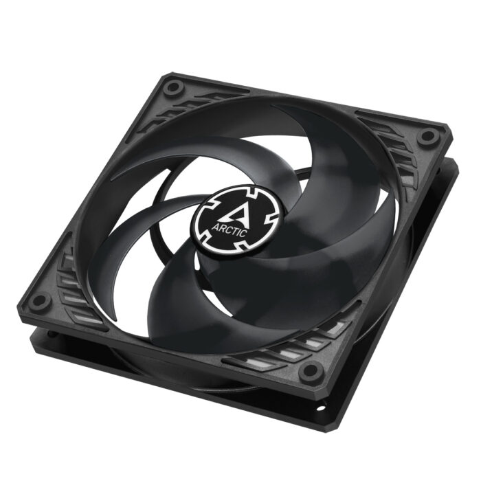 Arctic P12 12cm Pressure Optimised PWM Case Fan, Black, Fluid Dynamic - Image 2