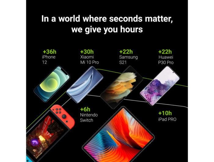 Power Bank Green Cell PowerPlay10 10000mAh USB-C 18W PD and 2x USB-A GC Ultra Charge - Image 2