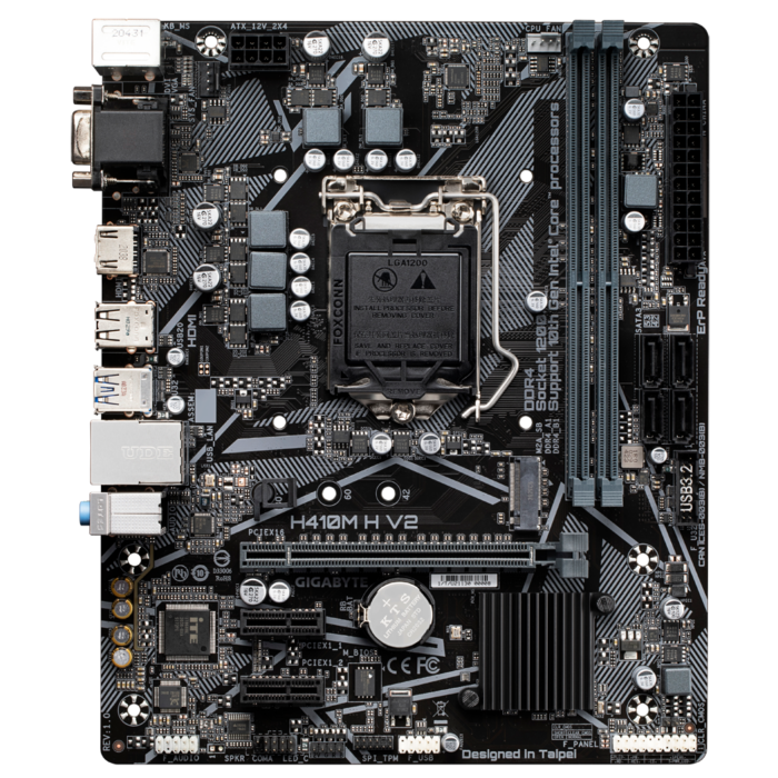 Gigabyte H410M-H V2 Intel LGA 1200 Micro ATX HDMI/VGA Motherboard - Image 2