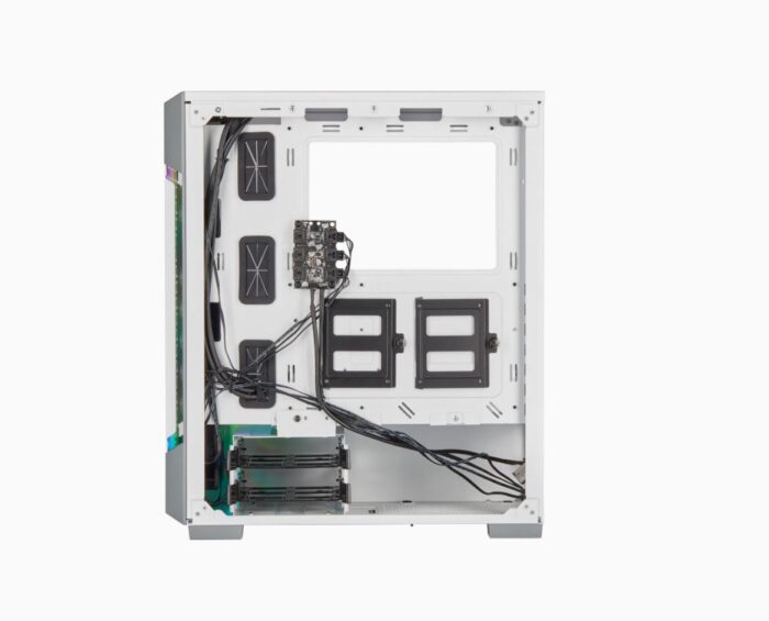 Corsair Icue 220T RGB Airflow Tempered Glass Mid-Tower Smart Case, White - Image 2