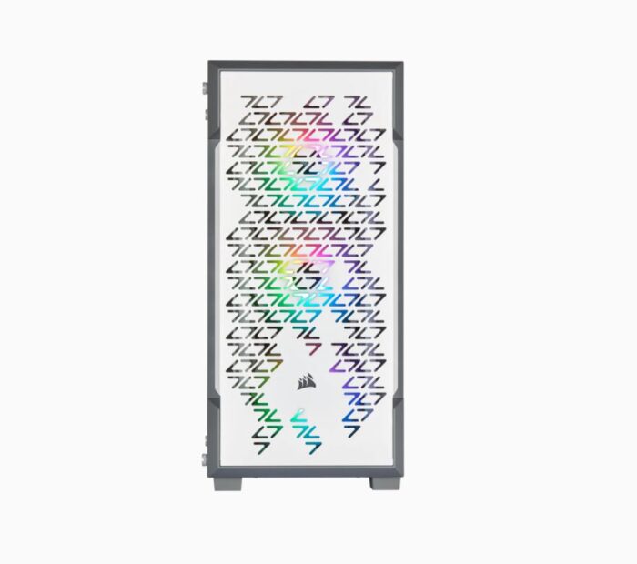 Corsair Icue 220T RGB Airflow Tempered Glass Mid-Tower Smart Case, White - Image 4