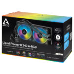 Arctic Liquid Freezer II 240 ARGB 240mm Liquid CPU Cooler, PWM Fans & PWM Controlled Pump