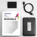 ADATA ED600 2.5" SATA Drive Caddy, USB 3.2 Gen1, USB Powered, IP54 Water, Dust & Shock Proof