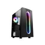 CiT Sauron Gaming Case - Black with RGB