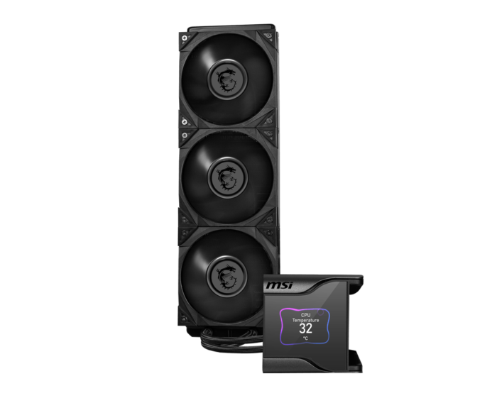 Used MSI MEG CORELIQUID S360 AIO CPU Liquid Cooler - 2.4" IPS Display, 7th Gen Asetek Pump - ONLY AMD Compatible - Image 2