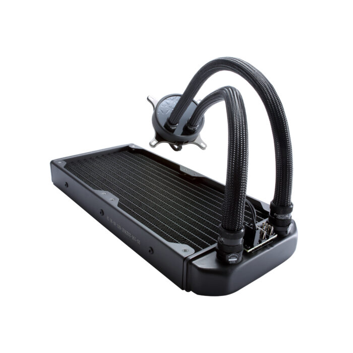 Fractal Design Celsius S24 240mm Liquid CPU Cooler, 2 x 12cm PWM Fans, Intelligent Temp-Control, Fan Hub, G 1/4" Thread, Black & White - Image 6