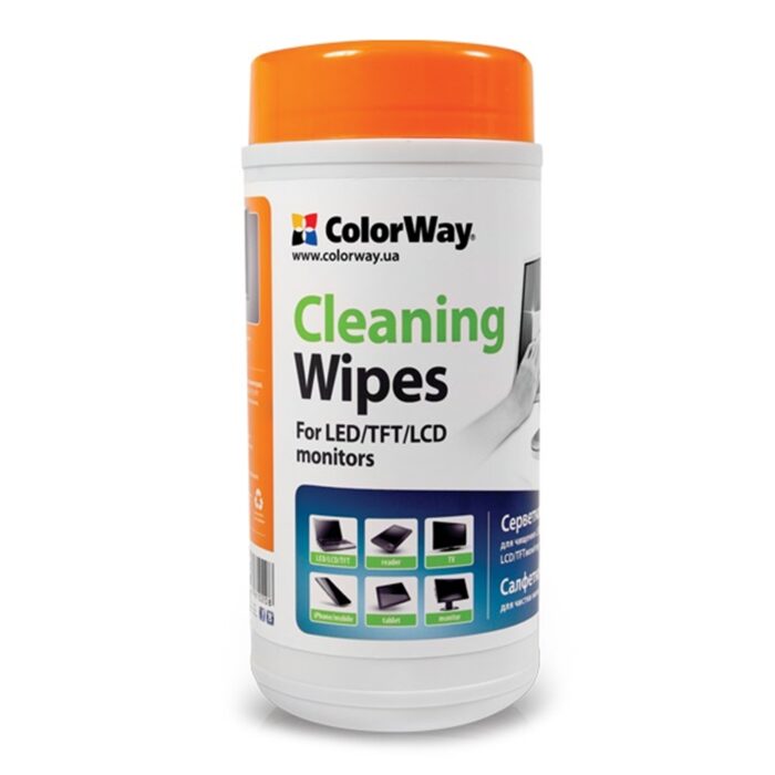 CPCOL-CW1071 ColorWay Cleaning Wipes for LCD and TFT Screens 100 sheets - Image 1