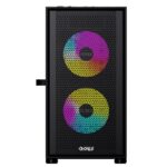 CRONUS Theia Case, Gaming, Black, Micro Tower Mesh Front Panel for Optimized Airflow, ARGB LED Fans - Image 3