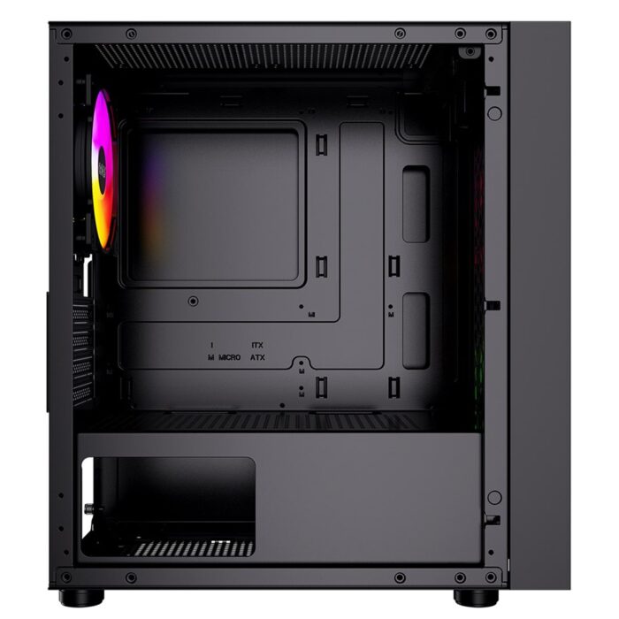 CRONUS Theia Case, Gaming, Black, Micro Tower Mesh Front Panel for Optimized Airflow, ARGB LED Fans - Image 5