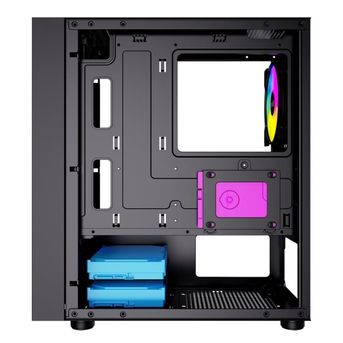CRONUS Theia Case, Gaming, Black, Micro Tower Mesh Front Panel for Optimized Airflow, ARGB LED Fans - Image 7
