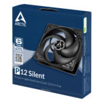 Arctic P12 Silent Pressure Optimised 12cm Case Fan, Black, Fluid Dynamic - Image 3
