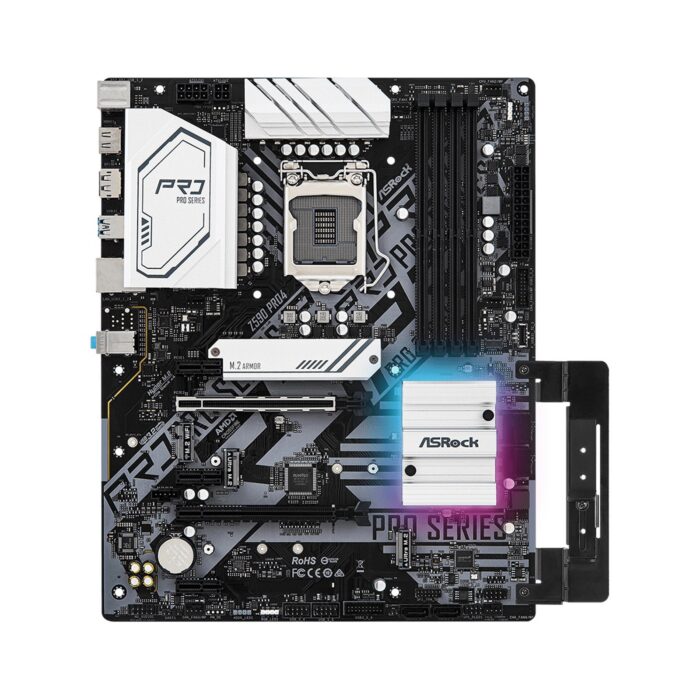 ASRock Z590 Pro4 Intel Socket 1200 ATX HDMI/Displayport USB 3.2 Type-C RGB Motherboard - Image 3