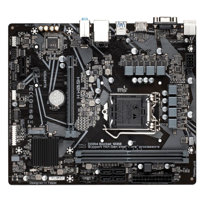 Gigabyte H510M H Intel Socket 1200 Micro ATX VGA/HDMI USB 3.2 Gen1 Motherboard - Image 2