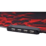 Marvo MG011 Gaming Mouse Pad with 4-port USB Hub and 11 RGB Effects, XL 800x300x4mm, USB Connection - Image 3