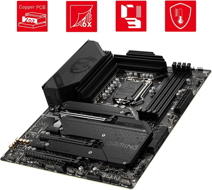 MSI MPG Z590 GAMING PLUS Motherboard ATX - Supports Intel Core 11th Gen Processors, LGA 1200 - Image 3