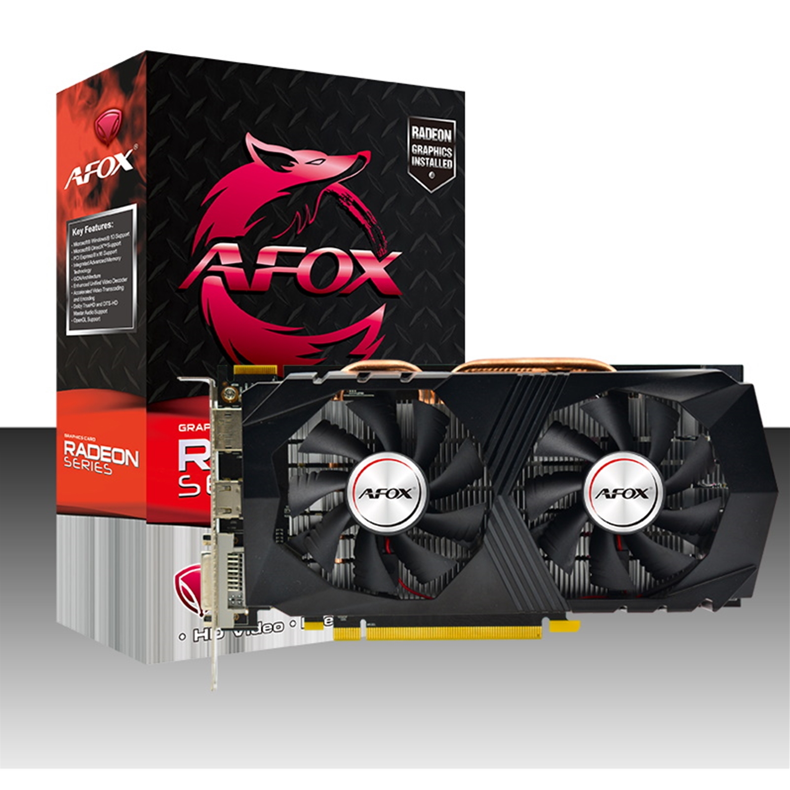 Afox Radeon R9 370 4gb Gddr5 256bit Dvi Hdmi Displayport Dual Fan Graphics Card Pc Belfast Computer Shop Services