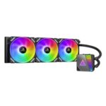 Antec Symphony 360 Liquid CPU Cooler, 360mm Radiator, 12cm ARGB PWM Fans, Mirror ARGB Pump Head,