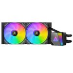 ANTEC Symphony 240 AiO Liquid CPU Cooler, Universal Socket, 240mm Radiator, PWM 1600RPM Cooling Fans, Addressable RGB LED Lighting with Chromatic ARGB Lighting Pump Head - Image 2
