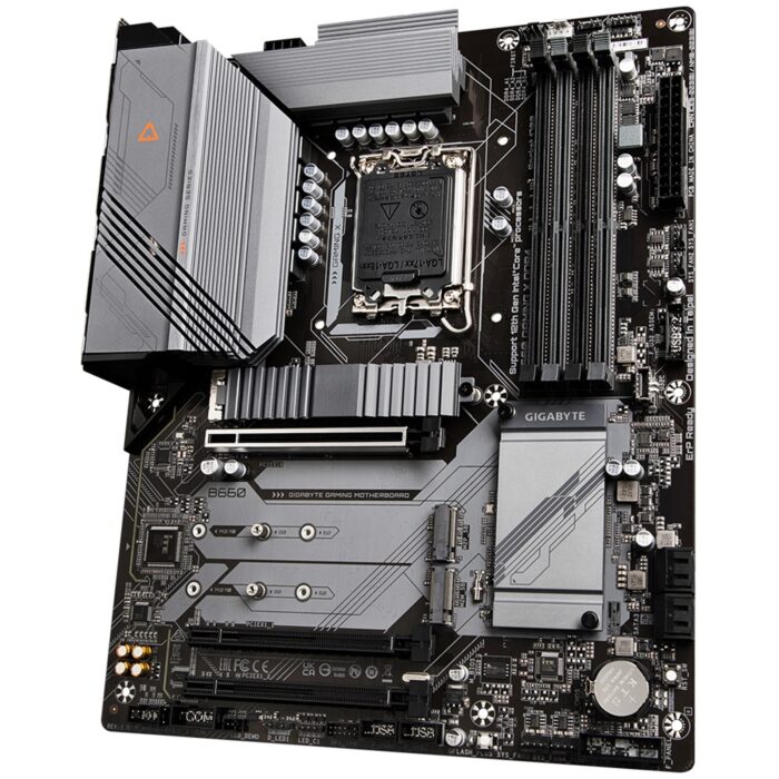 166432 Gigabyte B660 GAMING X DDR4 Motherboard, Intel Socket 1700, 12th Gen, ATX, Fully Covered Thermal Design, 3 x PCIe 4.0/3.0 M.2 with Thermal Guard, 2.5GbE Gaming LAN, Front USB 3.2 Gen 2 Type-C - Image 2