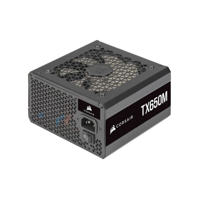 Corsair 650W Enthusiast TX-M Series TX650M V2 PSU, Rifle Bearing Fan, Semi-Modular, 80+ Gold - Image 2