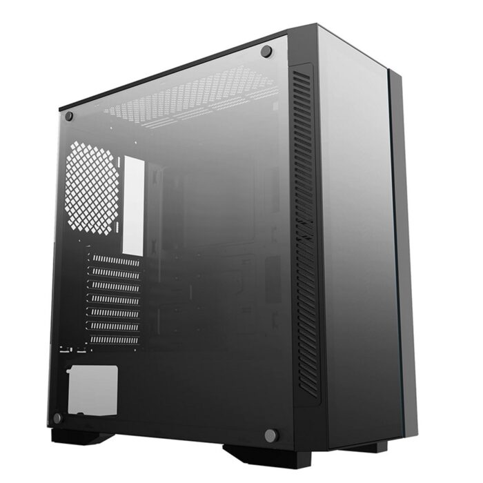 DeepCool MATREXX 55 Mesh Case, Minimalist, Black, Mid Tower, 1 x USB 3.0 / 2 x USB 2.0, Tempered Glass Side Window Panel, Mesh Front - Image 3