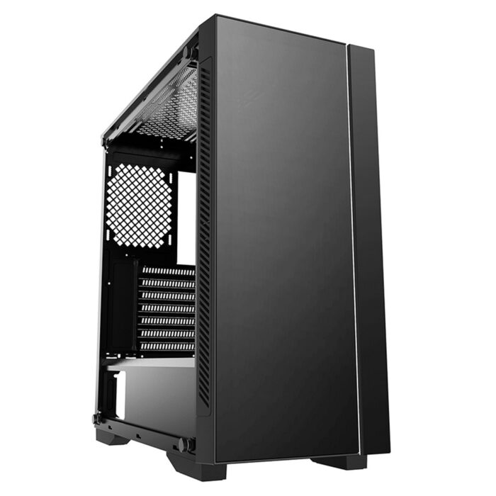DeepCool MATREXX 55 Mesh Case, Minimalist, Black, Mid Tower, 1 x USB 3.0 / 2 x USB 2.0, Tempered Glass Side Window Panel, Mesh Front - Image 9