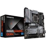 Gigabyte B660 GAMING X DDR4 Motherboard, Intel Socket 1700, 12th Gen, ATX, Fully Covered Thermal Design, 3 x PCIe 4.0/3.0 M.2 with Thermal Guard, 2.5GbE Gaming LAN, Front USB 3.2 Gen 2 Type-C
