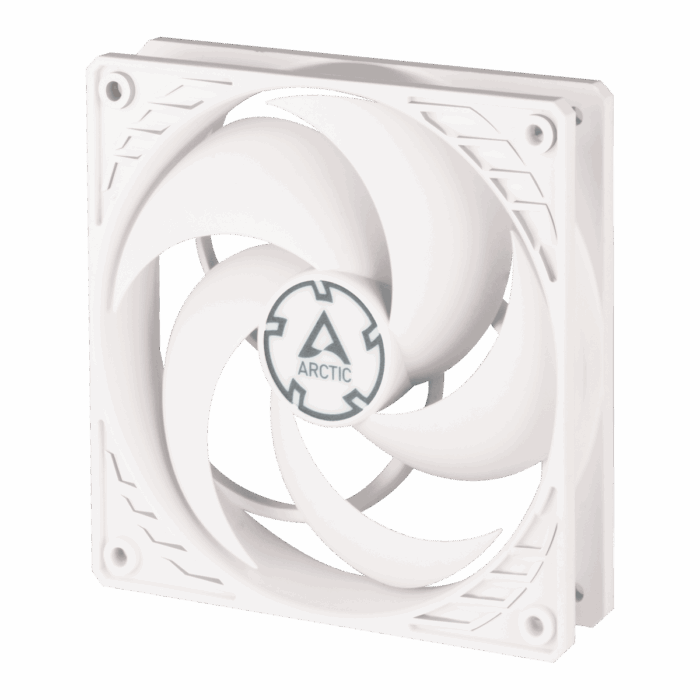 P12_PWM_white_white_G00 Arctic P12 12cm Pressure Optimised PWM PST Case Fan, White, Fluid Dynamic - Image 2