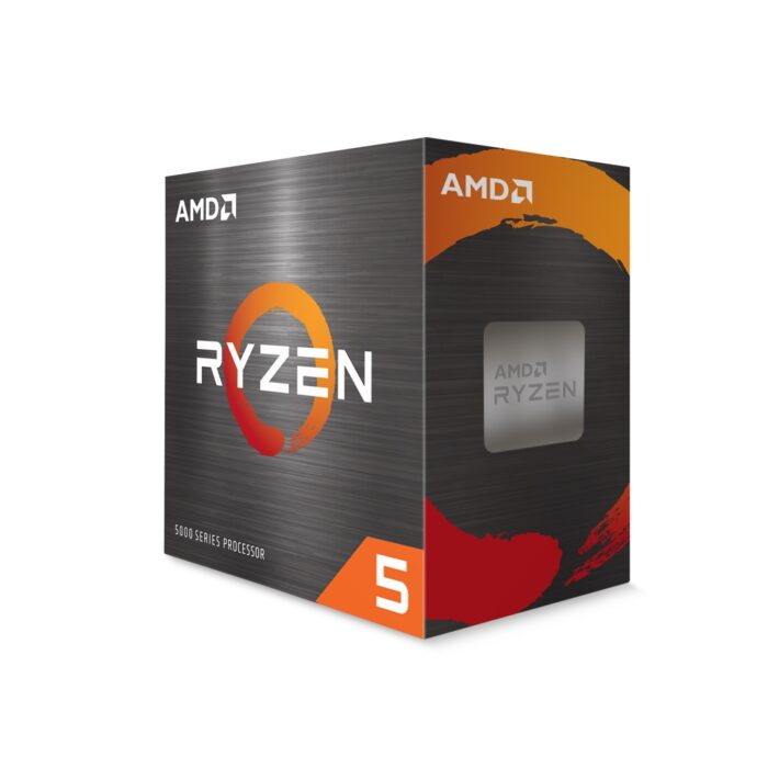 PRAMD-5600X AMD Ryzen 5 5500 CPU with Wraith Stealth Cooler, AM4, 3.6GHz (4.2 Turbo), 6-Core, 65W, 19MB Cache - Image 1