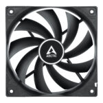 Arctic F12 Low Noise 12cm Case Fan, Black, 9 Blades, Fluid Dynamic