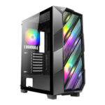 Antec NX700 ARGB Gaming Case w/ Glass Window, ATX, 3 ARGB Fans, Geometrical Mesh Front, LED Control Button - Image 3