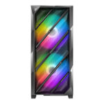 Antec NX700 ARGB Gaming Case w/ Glass Window, ATX, 3 ARGB Fans, Geometrical Mesh Front, LED Control Button - Image 2